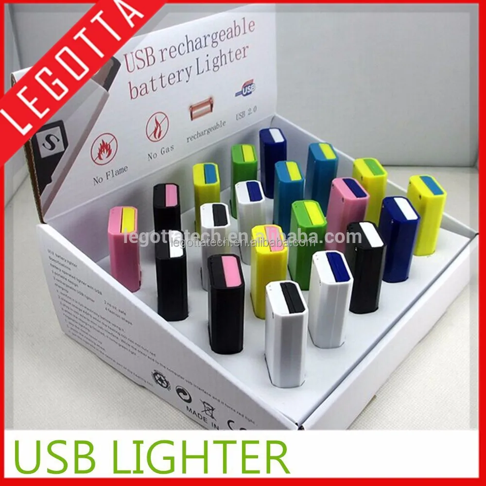 
Hot popular wholesale flameless USB rechargeable no gas lighter 