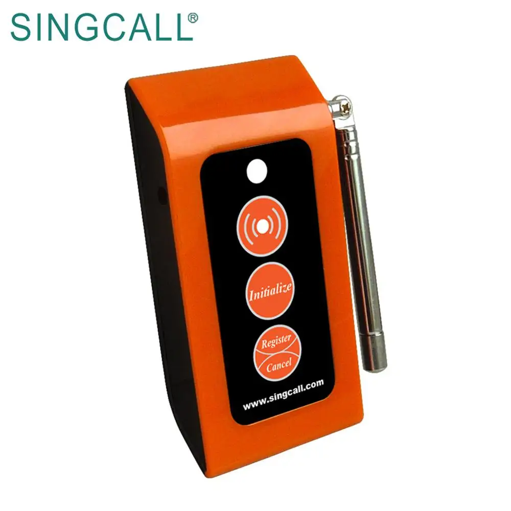 SINGCALL SINGCALL patient alarm system emergency sound and light alarm small caregiver receiver,with two buttons
