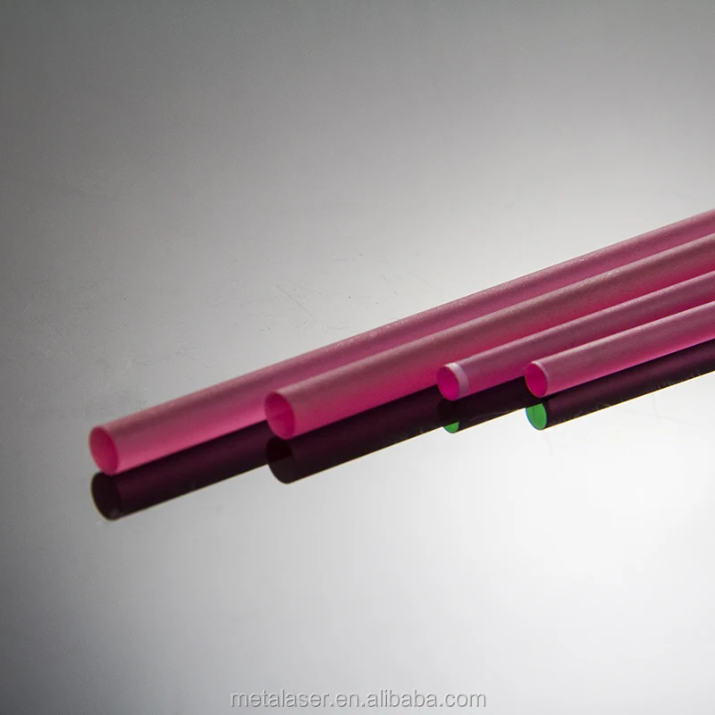 Laser crystal Erbium-Doped YAG rod used in laser skin