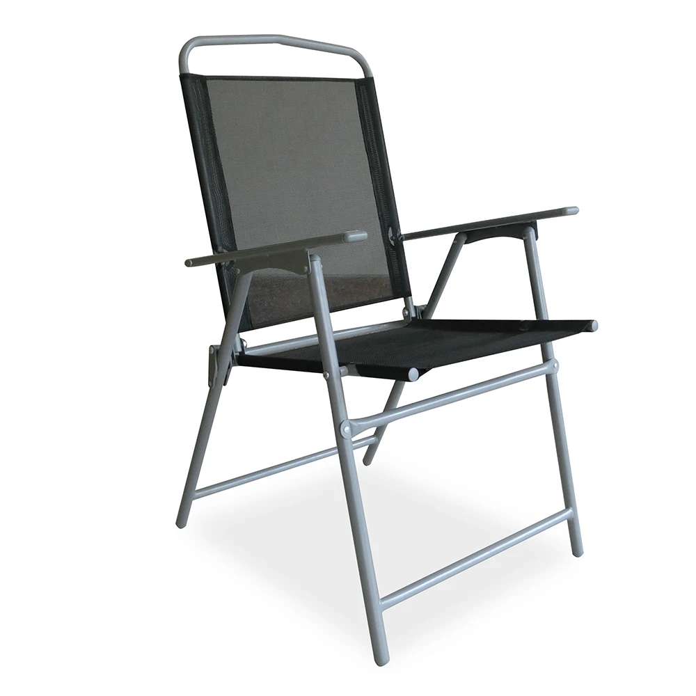 American Home Relax Outdoor Modern Metal Folding Patio Terrace Mesh Garden Chairs for Terrace