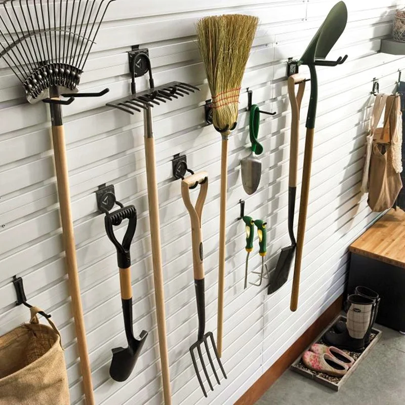 Unipower Grey Garage Slat Wall Garage Storage System PVC wall panels