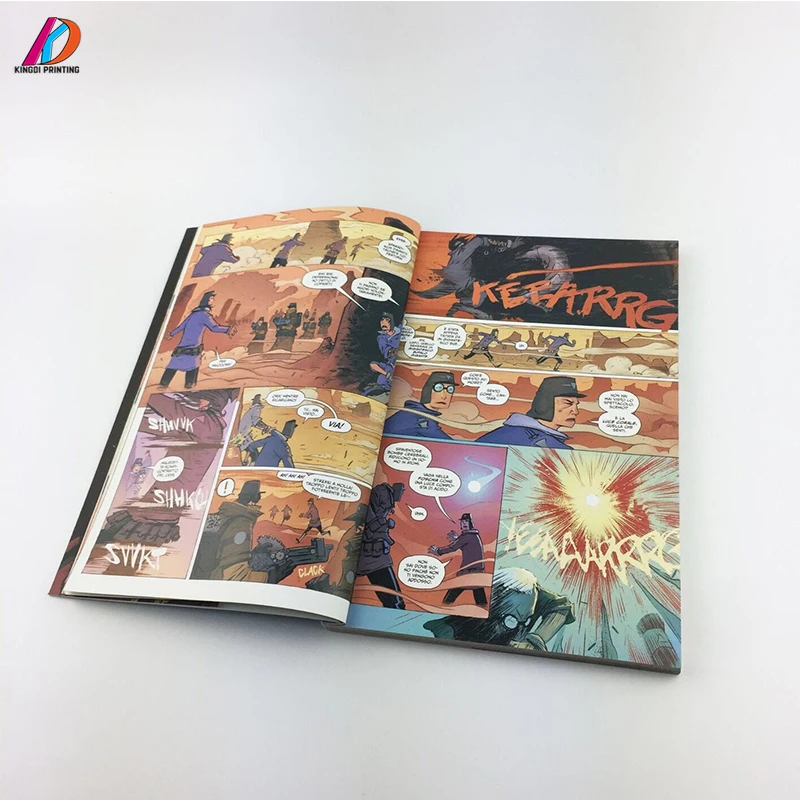 Custom Perfect Binding Coloring Painting Comic Book For Children