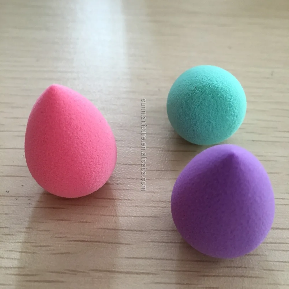 basi factory hot cosmetic sponge facial make up sponge puff tea drop sponge