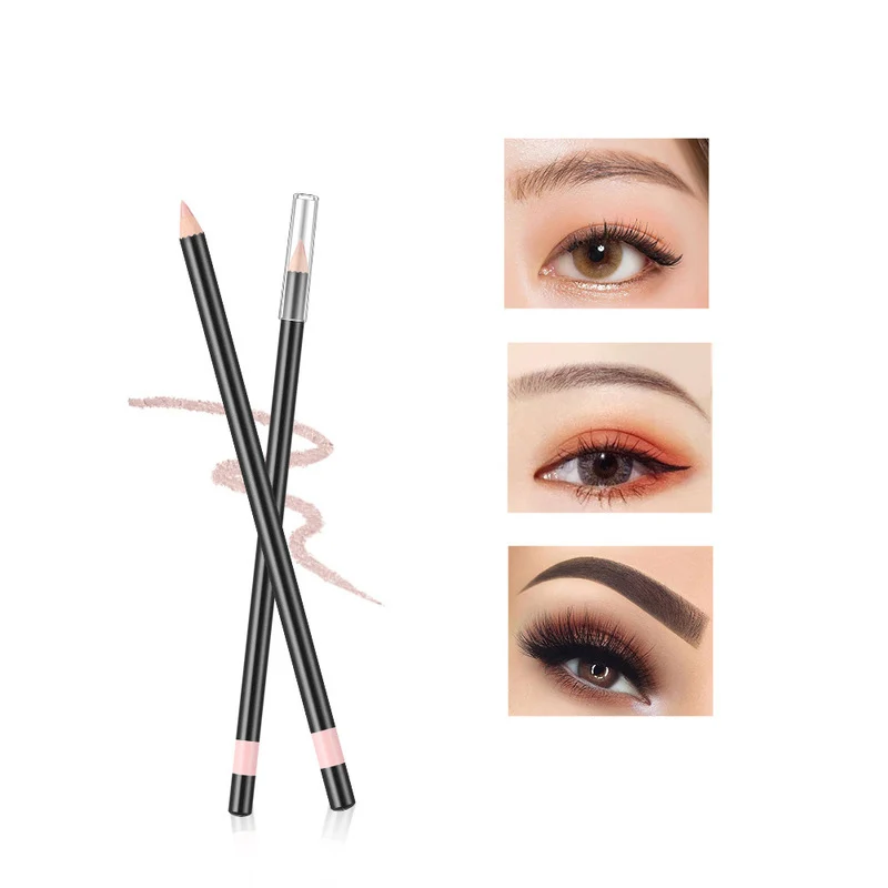 Private label cosmetics waterproof cushion wooden eyeliner pencil