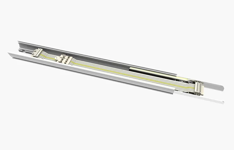 Hot sell trunking system fixture 3 wire seamless joint aluminum housing linkable linear led light