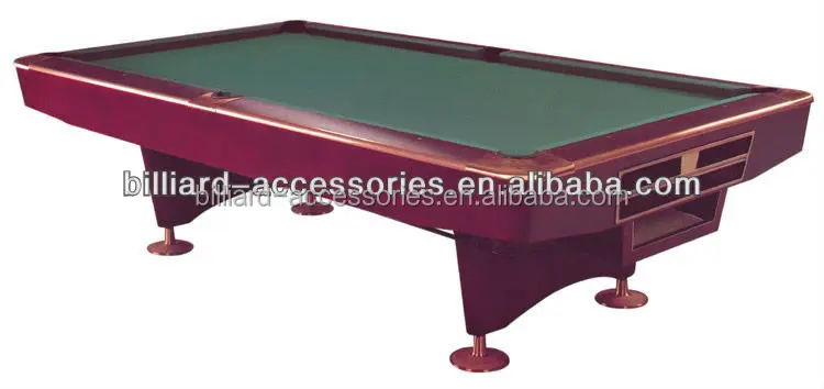 Professional 9ft Solid Wood With Slate Billiards Pool Table