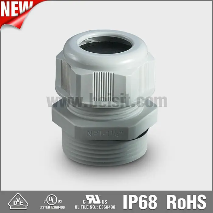 NPT Тип IP68 Степень защиты и Нейлон Материал Электрический Кабельный Ввод