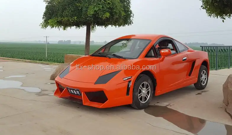 Super Cool 4 Wheel Low Speed Electric 72V 4000W Car, New Energy Adult Electric Automobile Vehicle, China Factory Cheap Car