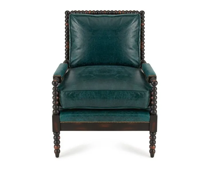 
1seater green leather goodlife luxury furniture sofa sets 