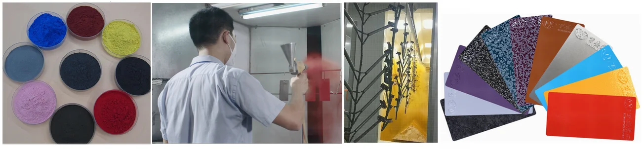 Electrostatic thermoset epoxy polyester 600C  high temperature appliance anti fire powder paint