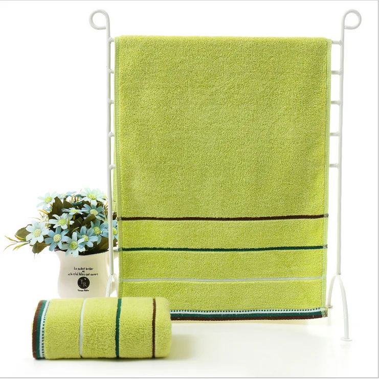 Luxury Superdry Colorful Stripe Terry Cloth Customized Cotton Exfoliating Face Wash Towels
