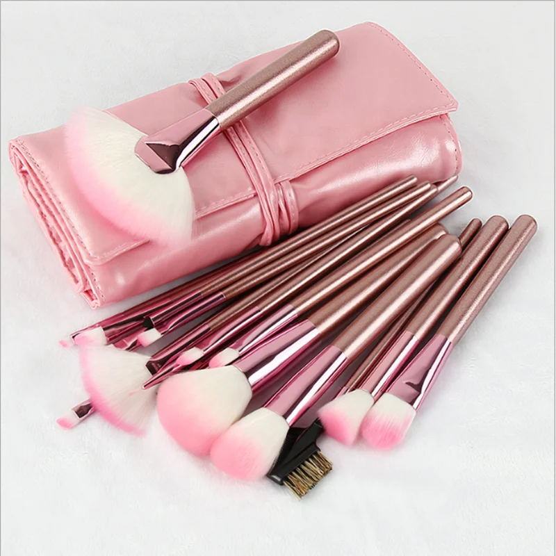 Foreign trade hot sale professional make-up beauty kit 22 makeup brush 22 rose gold makeup brush