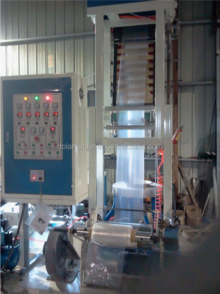 Single Screw Mini Plastic Bag Nylon Film Extruder