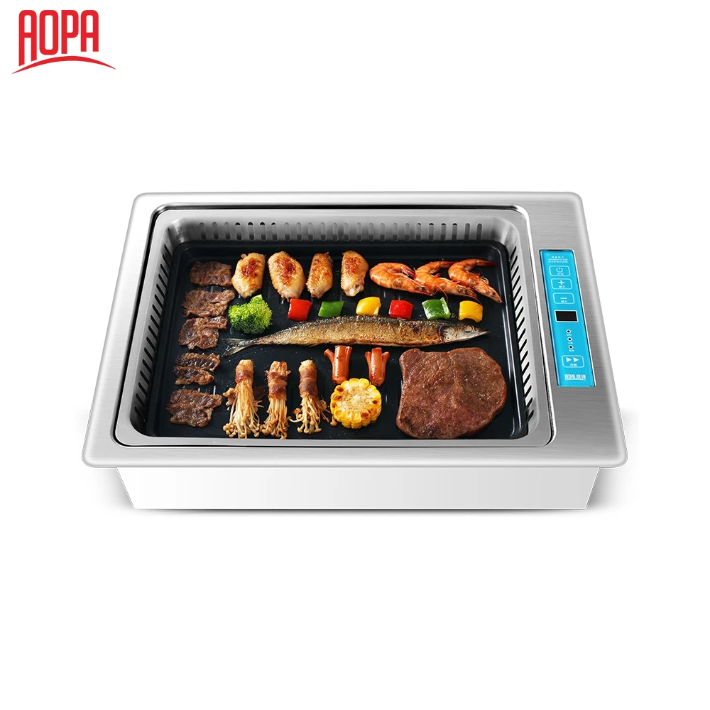 AOPA Smokeless Restaurant Korean BBQ Grill Table