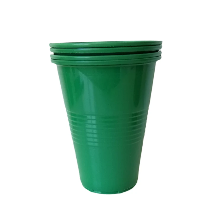 High Quality 16oz disposable Green plastic cup