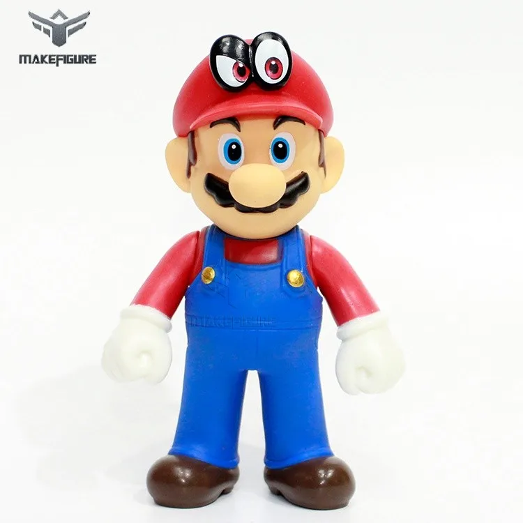 5 models of mario bro cartoon vinyl toy, old PC game character vinyl figure, ther miner mario cartoon custom vinyl toy