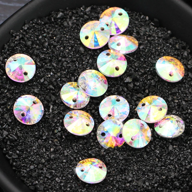 New factory direct crystal AB  satellite shape sew on stone pointback rhinestone wedding dress&garment decoration