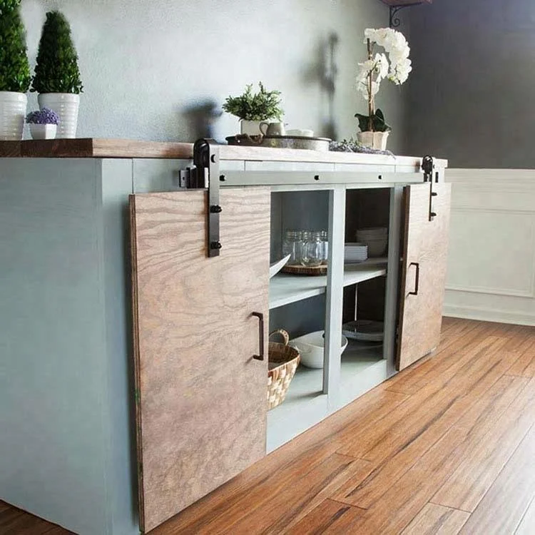 5FT Mini Bent Sliding Cabinet Barn Door Hardware