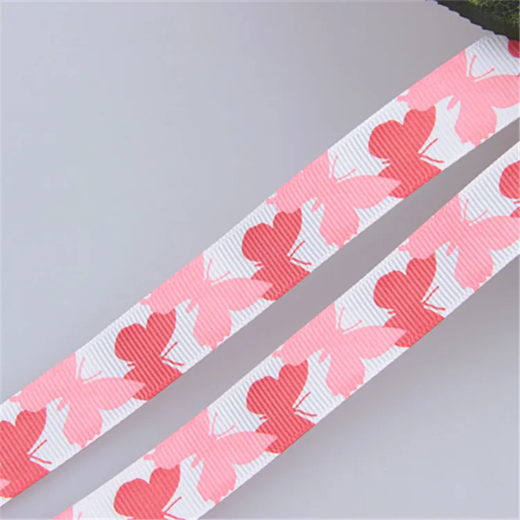 wholesale custom printed grosgrain ribbon with logo