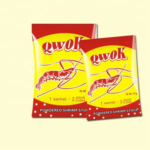 
Qwok Mix Seasoning Cubes 17g Halal Shrimp Bouillon Powder 