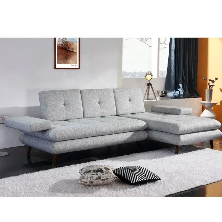 Latest design L sharp fabric sofa set