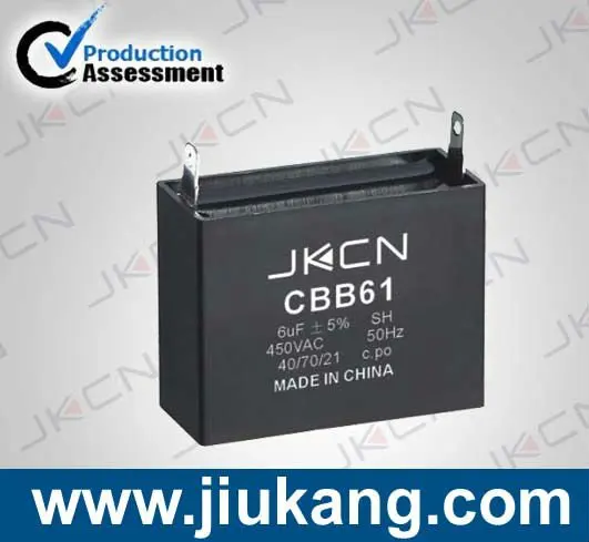 CBB61 Series Fan Capacitor for ceiling fan with CE Approval