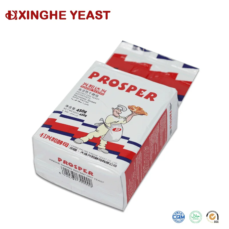 Поставщик дрожжей Dalian Xinghe Prosper бренд быстрорастворимые сухие дрожжи для выпечки хлеба