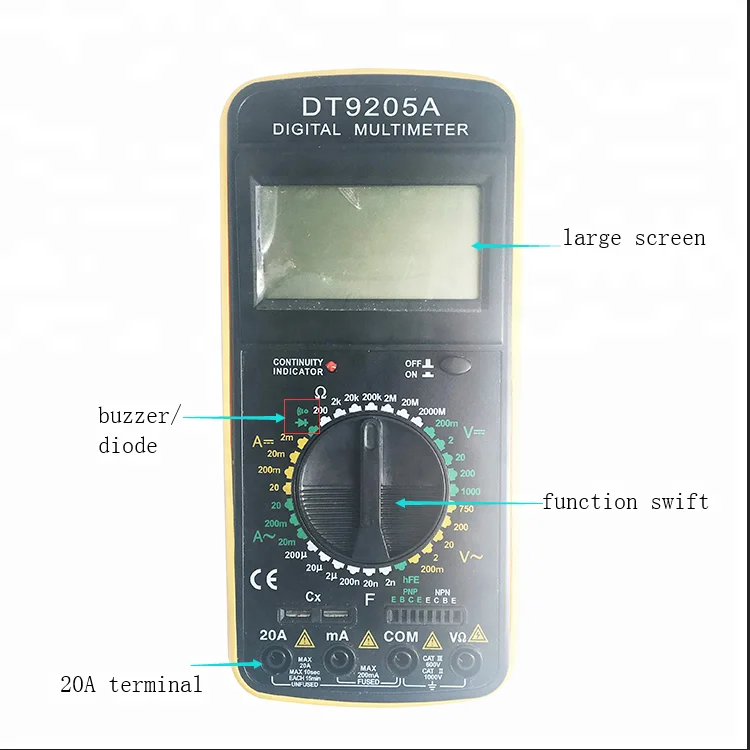 DT-9205 multimeter