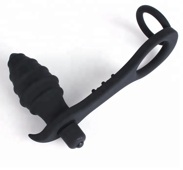 Cock Ring 10 Speeds Prostate Massager Anal Vibrator Plug Adult Games Erotic Toys