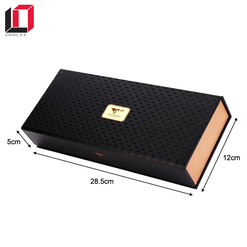 Custom logo printing book shaped belt packaging box