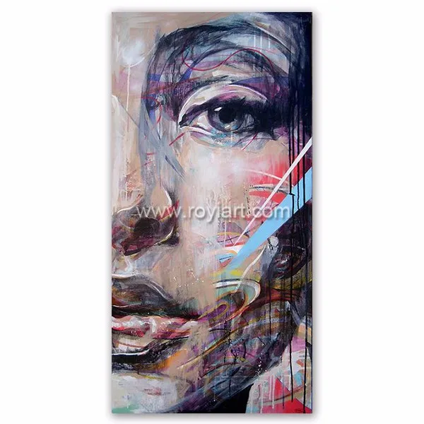 2016 Latest Design Art Work Painting Modern Figure Canvas Art for Wall Decor