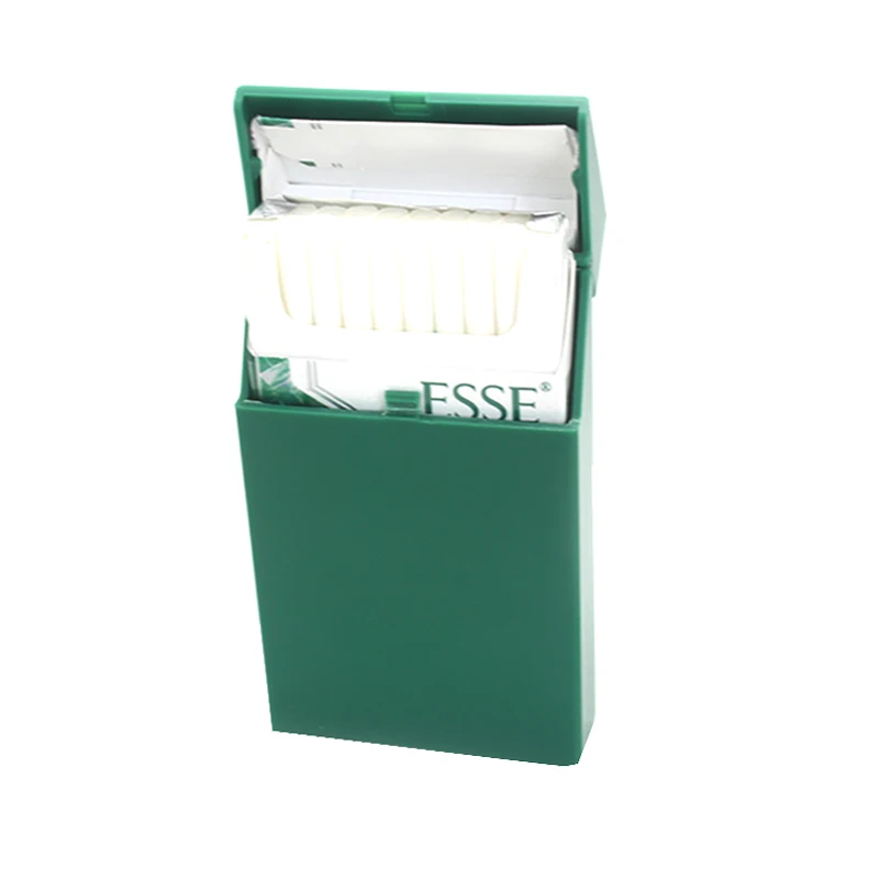 
Custom cheap promotional plastic slim cigarette pack cover personalized brand 100s holds 20 cigarette holder 