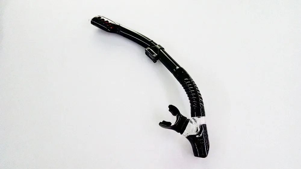 
Full dry snorkel high quality black silicone diving snorkel 