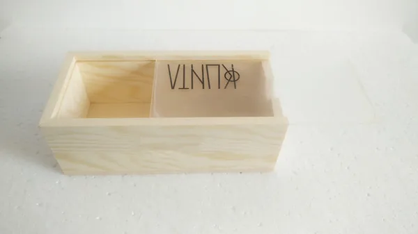 Wood Box with Acrylic Slide Top Lid Custom Size