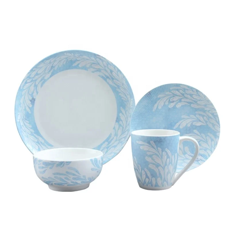 2022, Лидер продаж на Amazon, набор роскошной керамической посуды из 16 предметов, наборы посуды из фарфоровой плитки