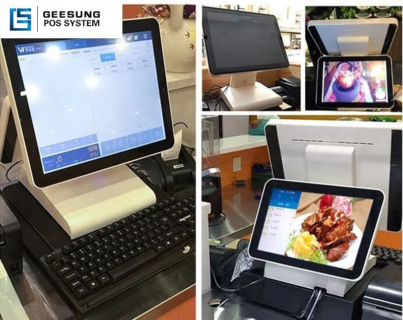 Pos Spare Parts,Waterproof Banking  Tablet Dual Screen Pos Systems