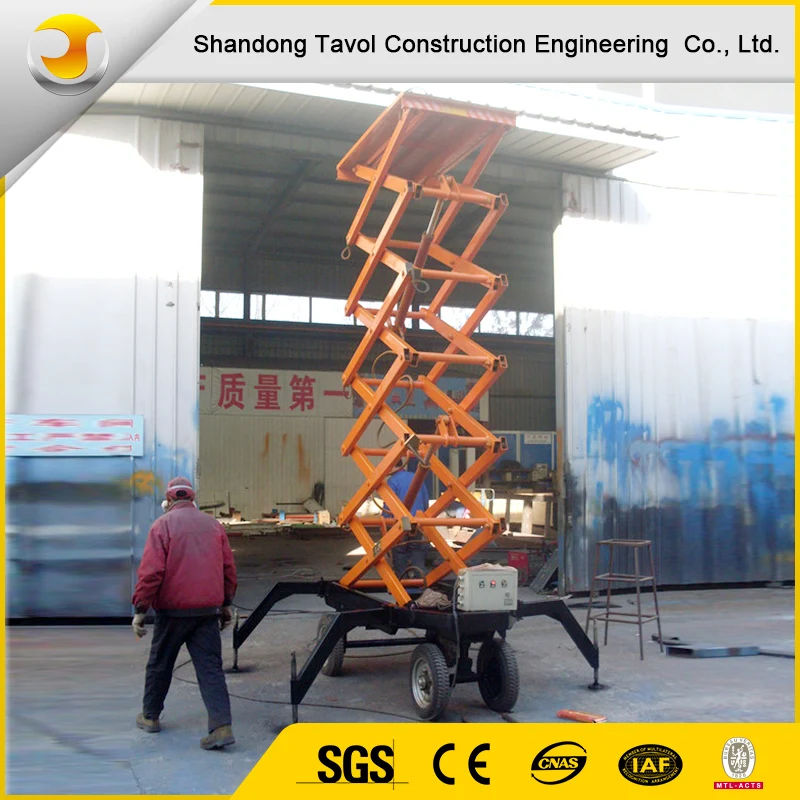 China factory supply hydraulic movable scissor elevator