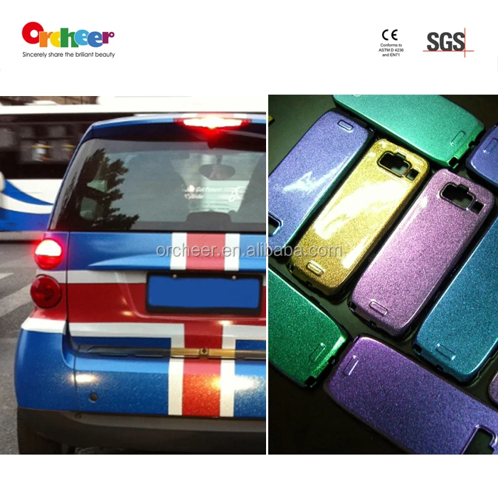 
Violet rich purple yellow orange pearl luster pigment powder for coating printing 