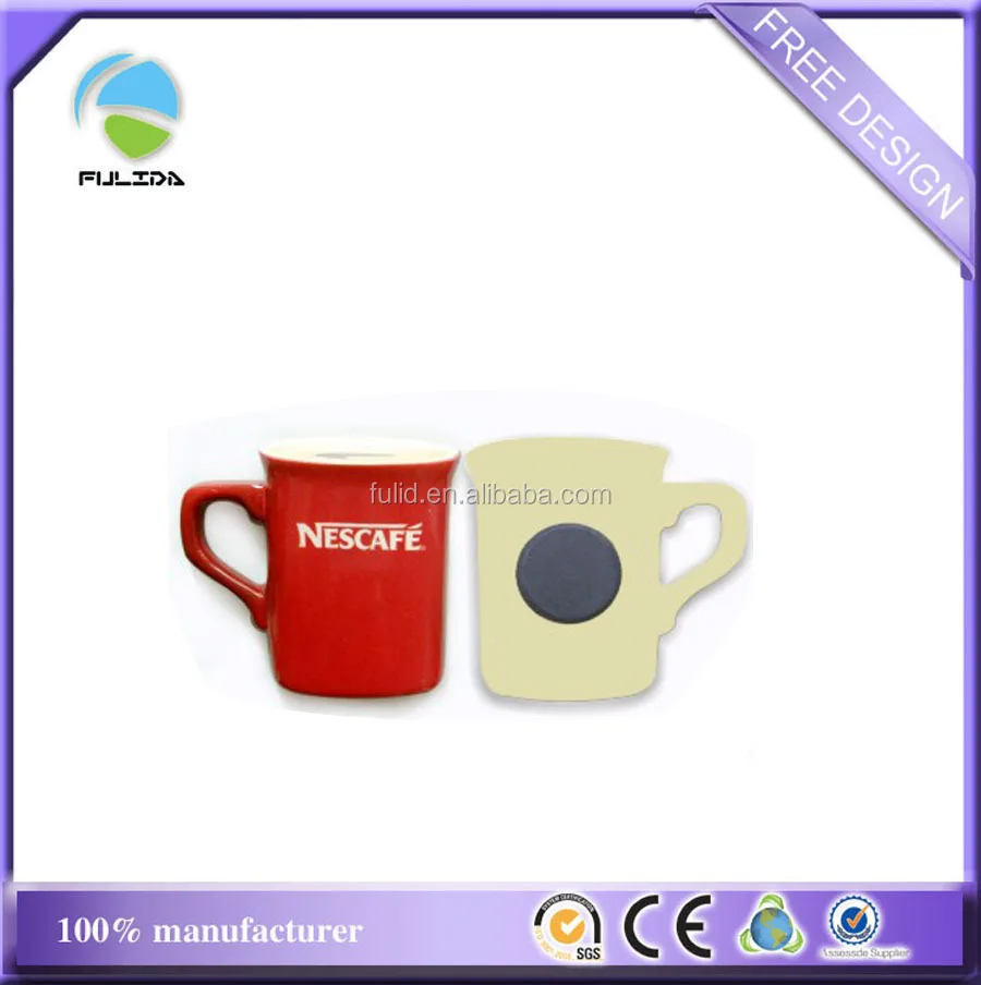 paper material water drop shaped company logo soft fridge magnet