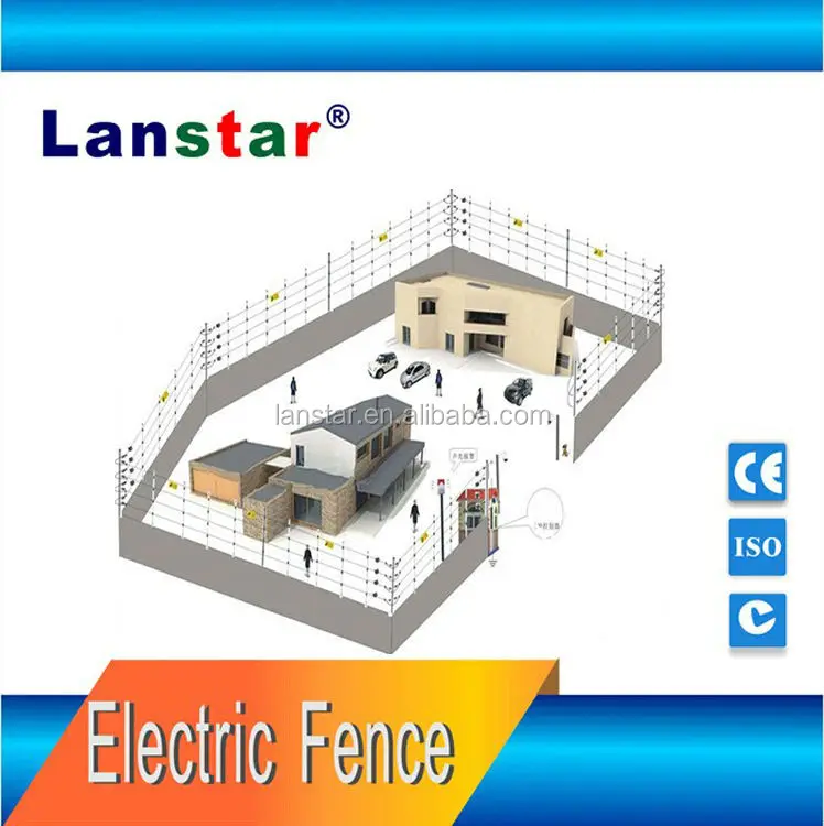 Single Zone Electric Fence Energizer with Alarm for Residential LX-2008SCD
