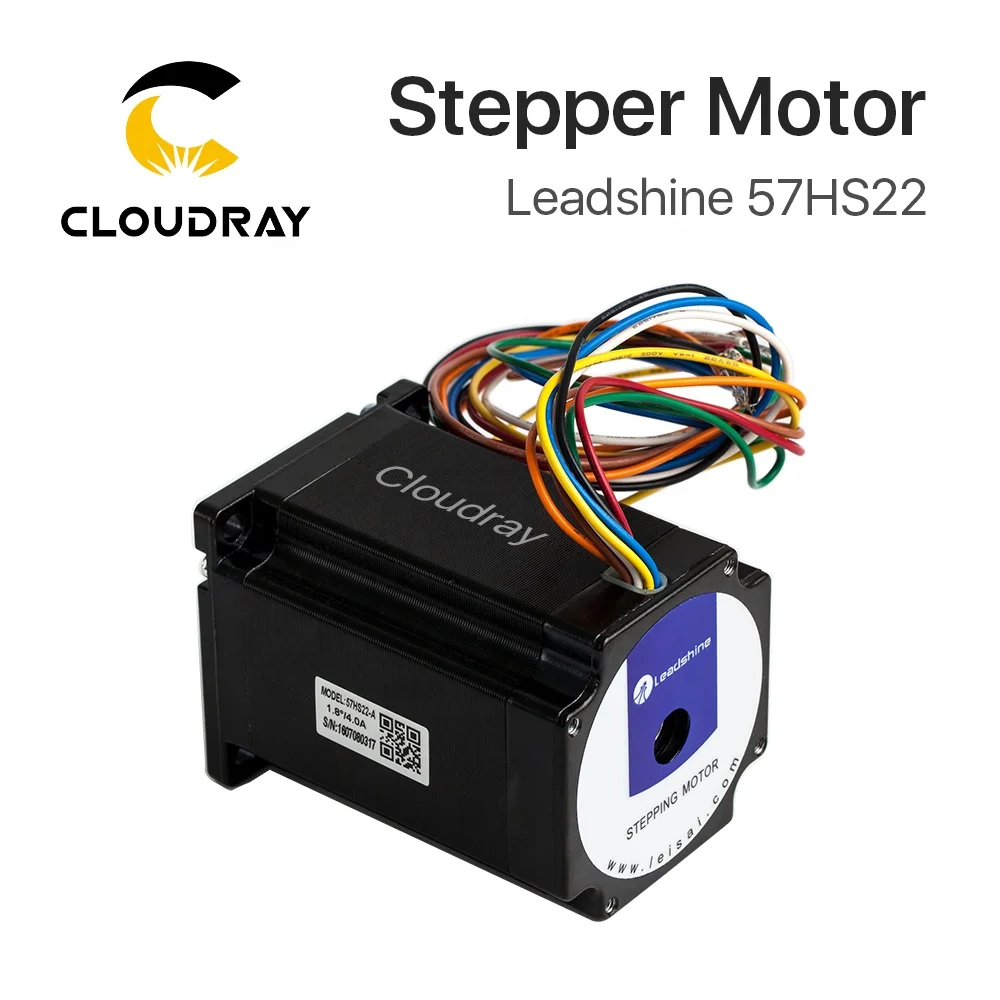 Cloudray China Leisai 2-Phase Nema 23 Stepper Motor 220v Gear Motor Laser Spare Parts