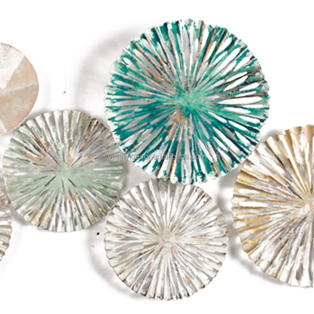 Best Selling Decorative Metal Lotus Leaf Wrought Iron Wall Art