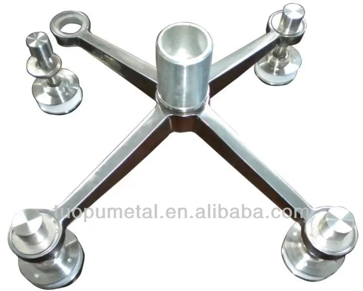 
High polished stainless steel glass point-fixed spider fitting for sale 