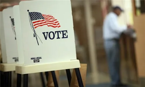 Big Corrugated Plastic Vote Ballot Box, White Blue Red Ballot Boxes