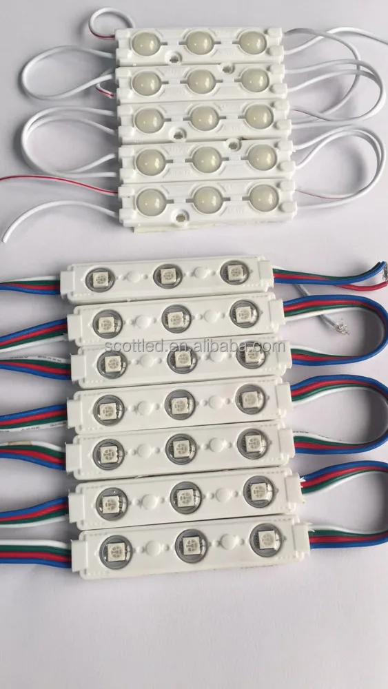 SMD 5050 3pcs Pixel LED Module 0.72W IP68 12V sign letter injected lamps