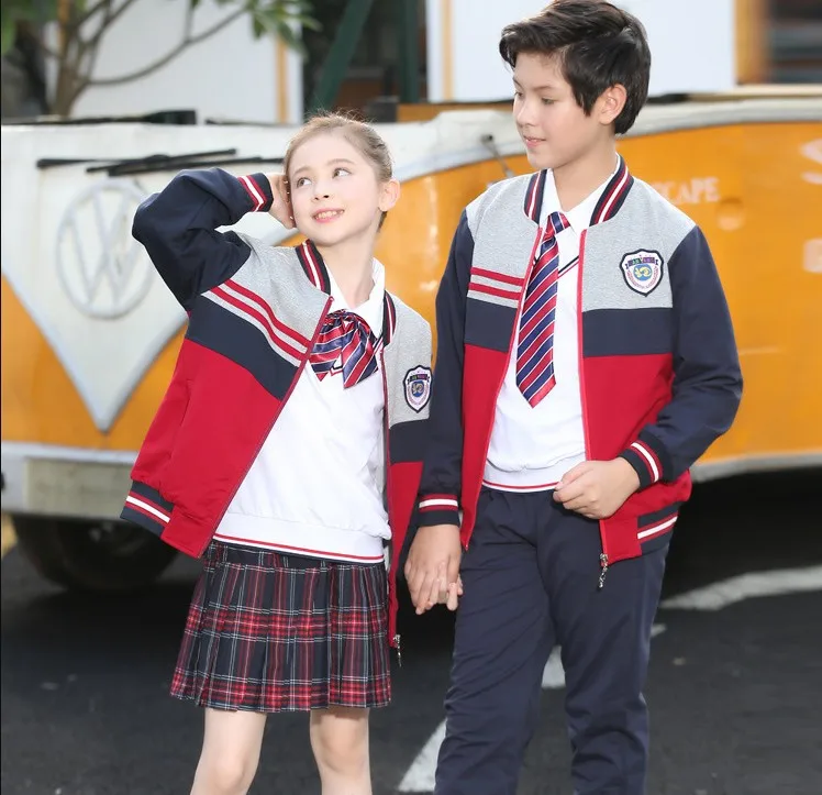 OEM School Uniform Designs Boys and Girls Primary School Uniform