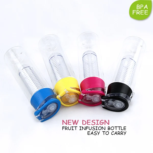 Flavour-it adorable juice infuser bottle protein voss fruit infusion bottle detox with spout