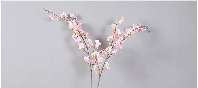 Shininglife Factory direct high quality real touch cherry blossom artificial flower garden wedding flower