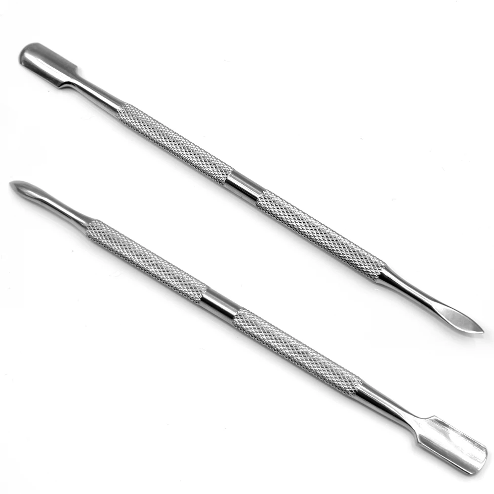 Double Sided Nail Cuticle Pusher Finger Stainless Steel Cleaner Manicure Nail Art Tool