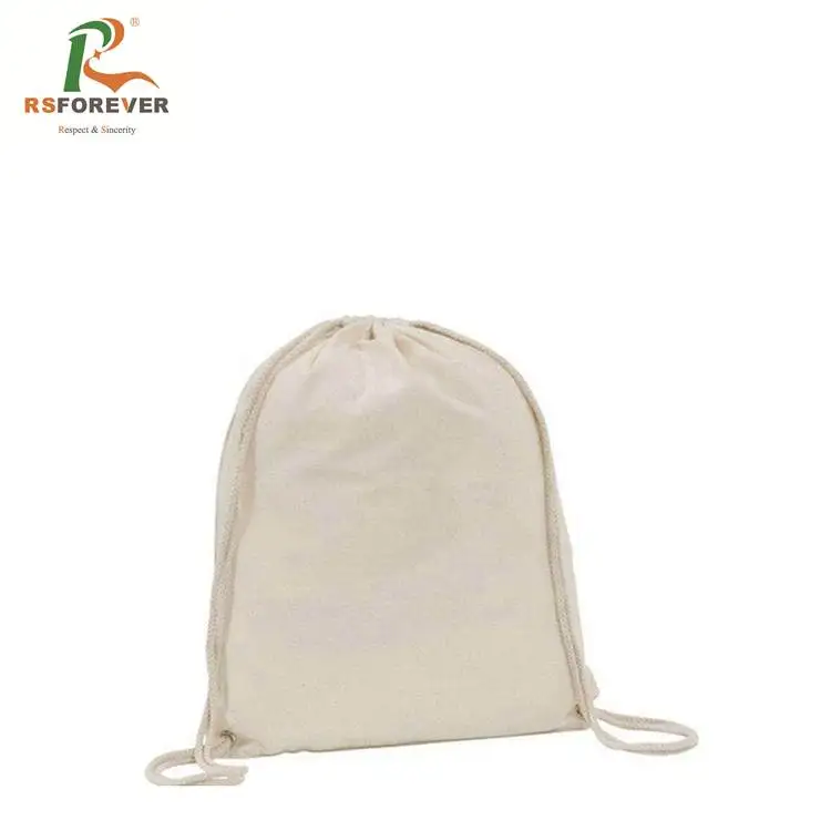 
Eco-friendly Printed Natural Cotton Canvas Drawstring Calico Bag, Drawstring Shoe Bag 